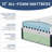 12-Inch Gel Memory Foam Mattress with TENCEL Lyocell Cover – Breathable, Supportive, and Antibacterial Comfort (Full/Queen/King)-178016333