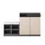 Armoire de rangement pour chaussures avec banc, 2 portes et 3 tablettes réglables à 3 niveaux, banc d'entrée-1292558790
