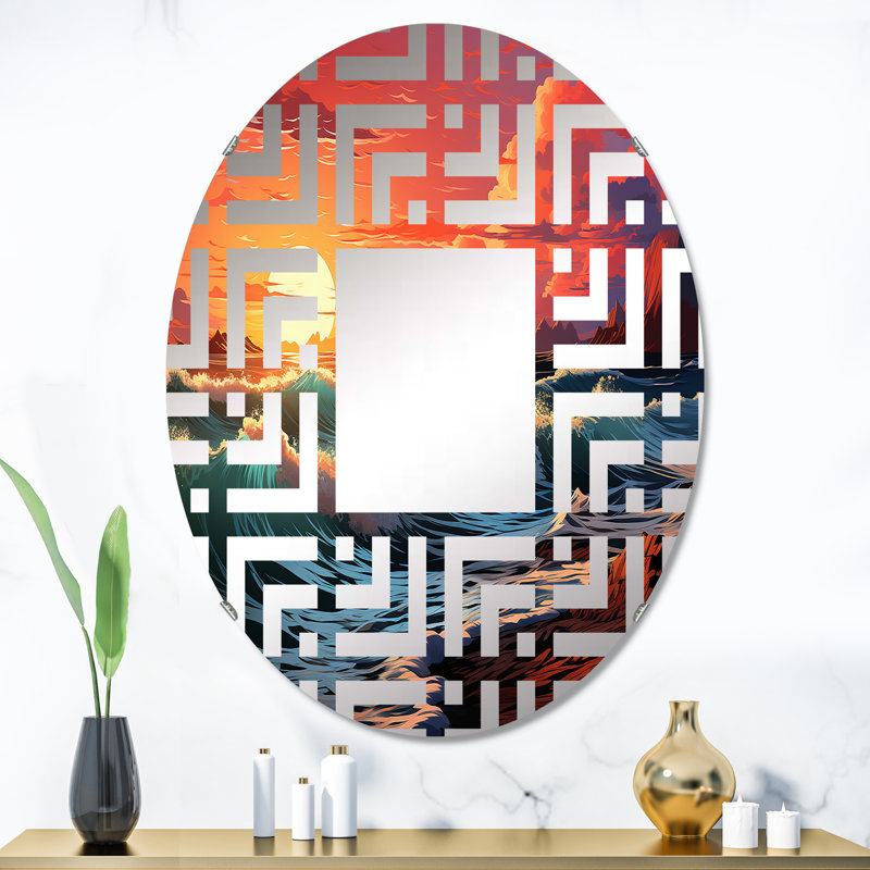 Oval Mirror, 35.4" x 23.6"