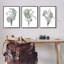 Boho Flower Herb Bunches par JJ Design House LLC - Ensemble de 3 reproductions de dessins sur bois-251343203-251343214