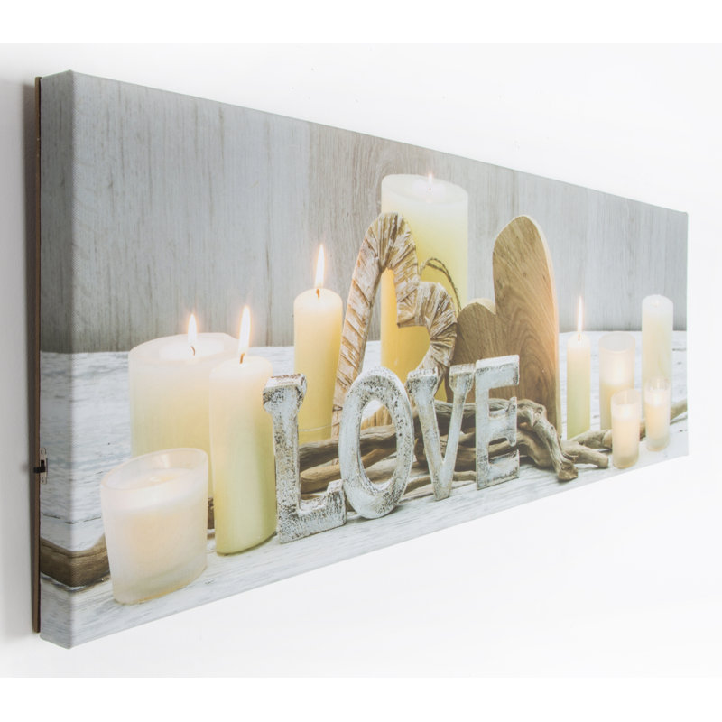 Love Story Wrapped Canvas Print