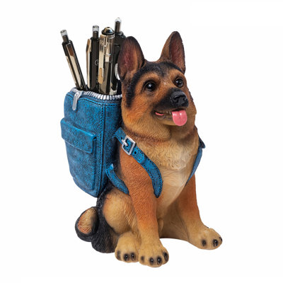 Cute Dog Pen Holder For Desk ,Pen Pencil Cup Creative Desktop Pen Organizer Pencil Cups For Desk Unique Desk Accessories Decor
