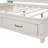 Wooden Daybed With 3 Storage Drawers, Upper Soft Board, Shelf, And A Set Of Sockets And USB Ports-684750772-684750779
