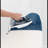 Brabantia Size D XL Ironing Board with Linen Rack and Heat Resistant Parking Zone Spring Bubbles Cover
