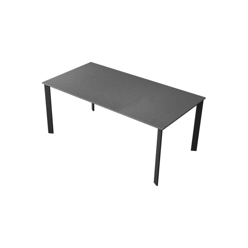 Aeralyn Extendable Metal Base Dining Table, Grey