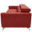 Lucy Genuine Leather Fold-out Sleeper Sofa with Mattress and Adjustable Headrests-632180938