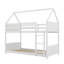 Lit superposé simple au-dessus d'une chambre simple avec tête de lit inclus-117530603