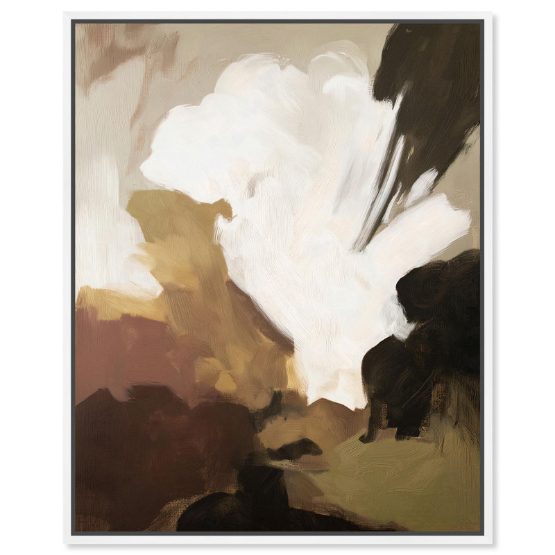 «Earthy Palette II Boho», reproduction d'art sur toile par Art Remedy, H 36 po x l 45 po, Cadre blanc