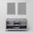 Marsyas 60 in W x 22 in D Double Bath Vanity and 24 in Mirrors-113388540-113388539