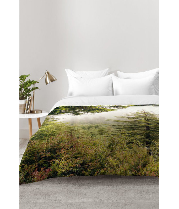 Catherine McDonald Modern & Contemporary Polyester Floral Comforter, Full/Queen Comforter + 2 Standard Shams