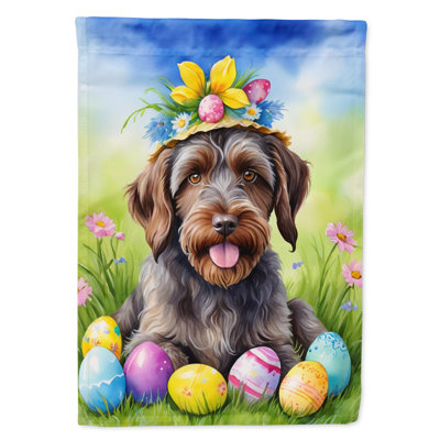 Easter Egg Hunt Double Sided 40'' H x 28'' W Polyester Easter House Flag