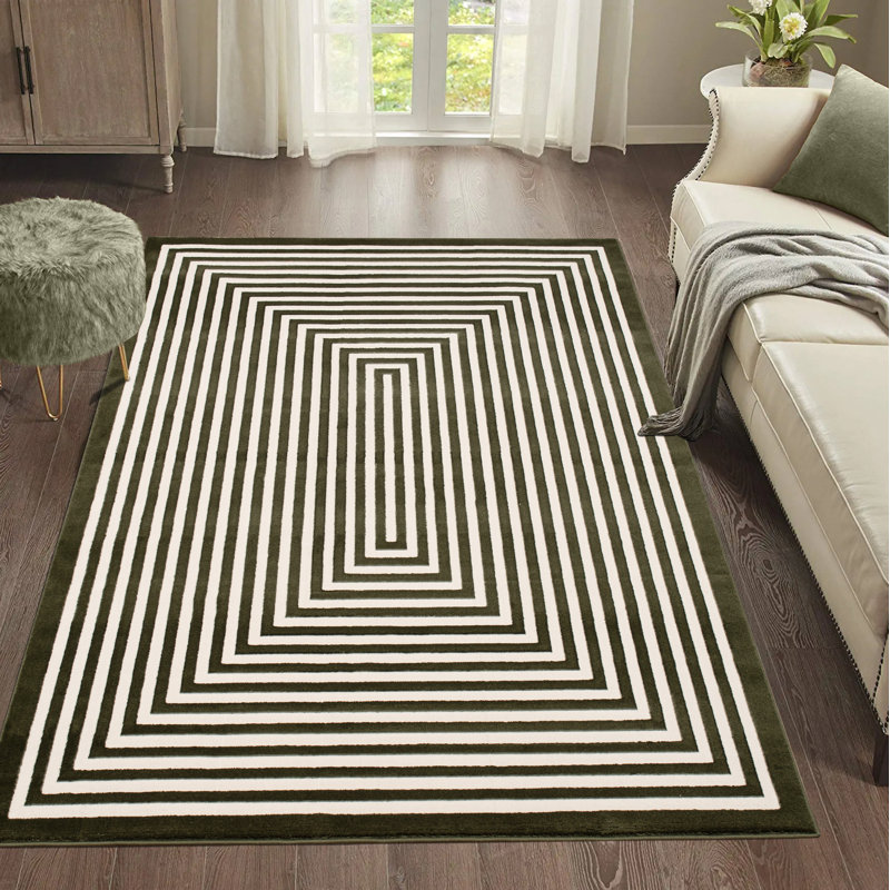 Nora Rug Abstract Indoor / Outdoor Area Rug, Rectangle 60 x 110 cm