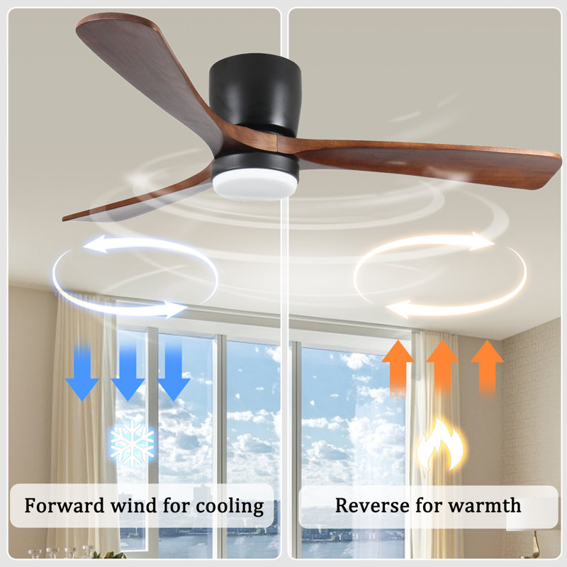 42 INCH WOOD CEILING FAN WITH LIGHT
