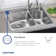 Dayton 33" L x 21" W Double Basin Drop-In Kitchen Sink