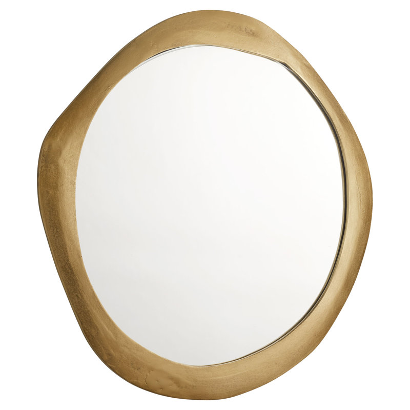 Hubbard Wavy Metal Beveled Mirror