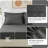7-Piece Comforter Set, Microfiber, All Season Bed in a Bag – Dark Grey, Queen-88294585-88294590
