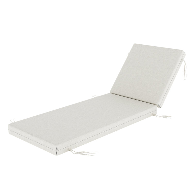 Lani Sunbrella® Outdoor Chaise Lounge Cushion, 24" W x 73" D, Sunbrella Bliss Linen