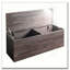 Banc de rangement Dean en gris rustique