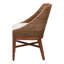 Chaise de salle à manger Bali & Pari Jasper Seagrass avec structure en bois d'acajou-1240526793