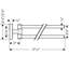PuraVida Double 17.5" Wall Mounted Towel Bar