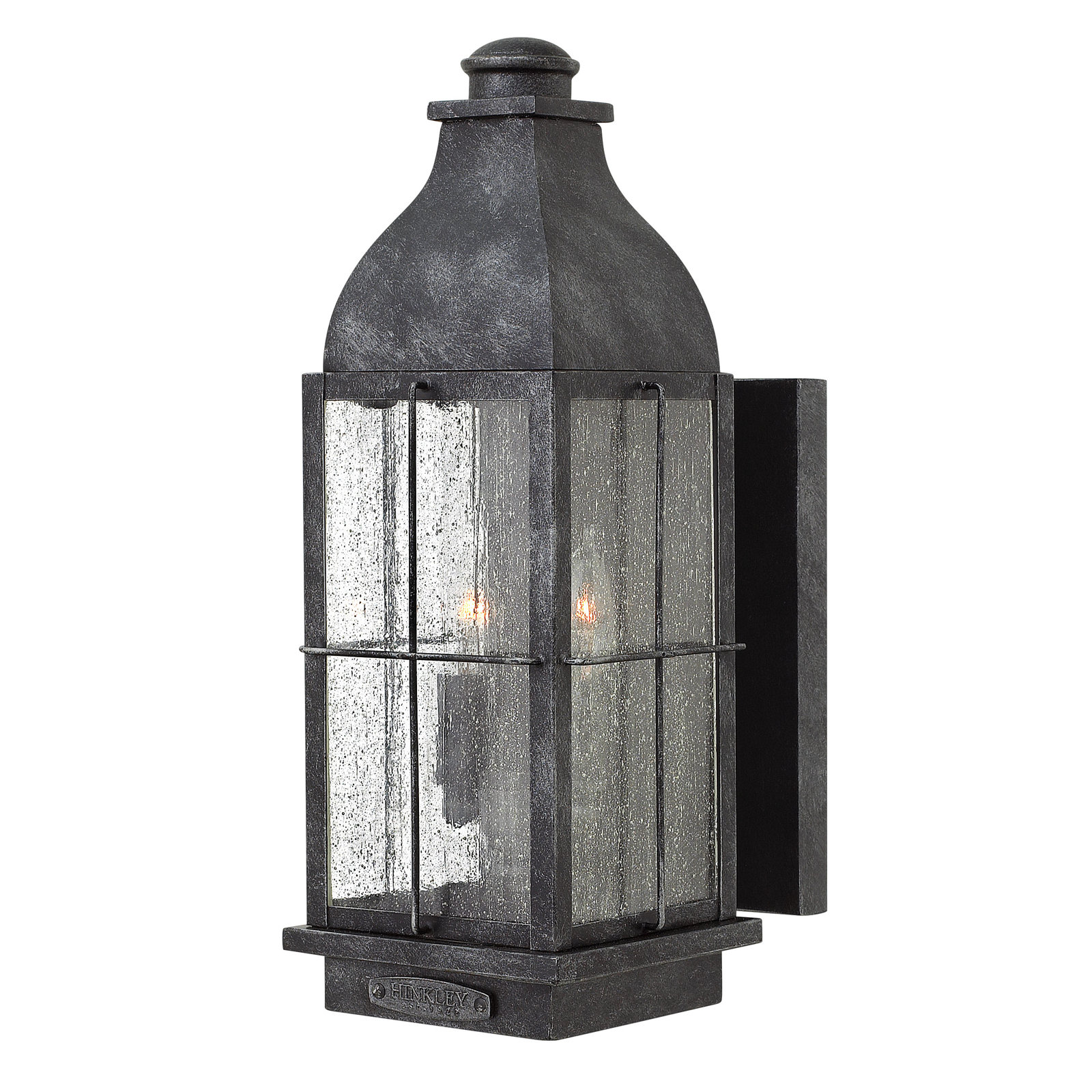 Bingham 2-Light Outdoor Wall Lantern, Graystone, Integrated LED