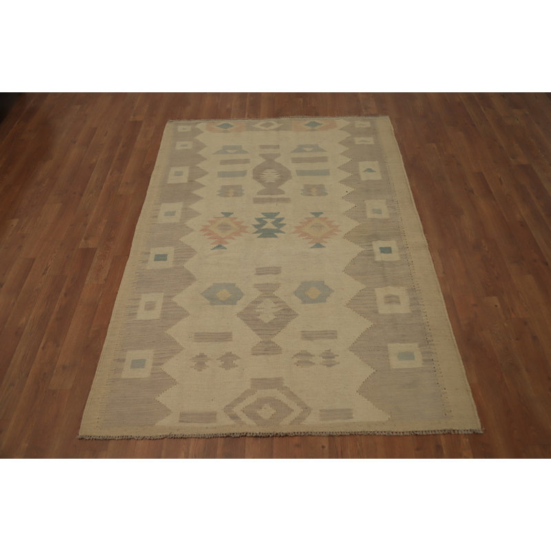 Tapis tissé à la main en laine Kilim
