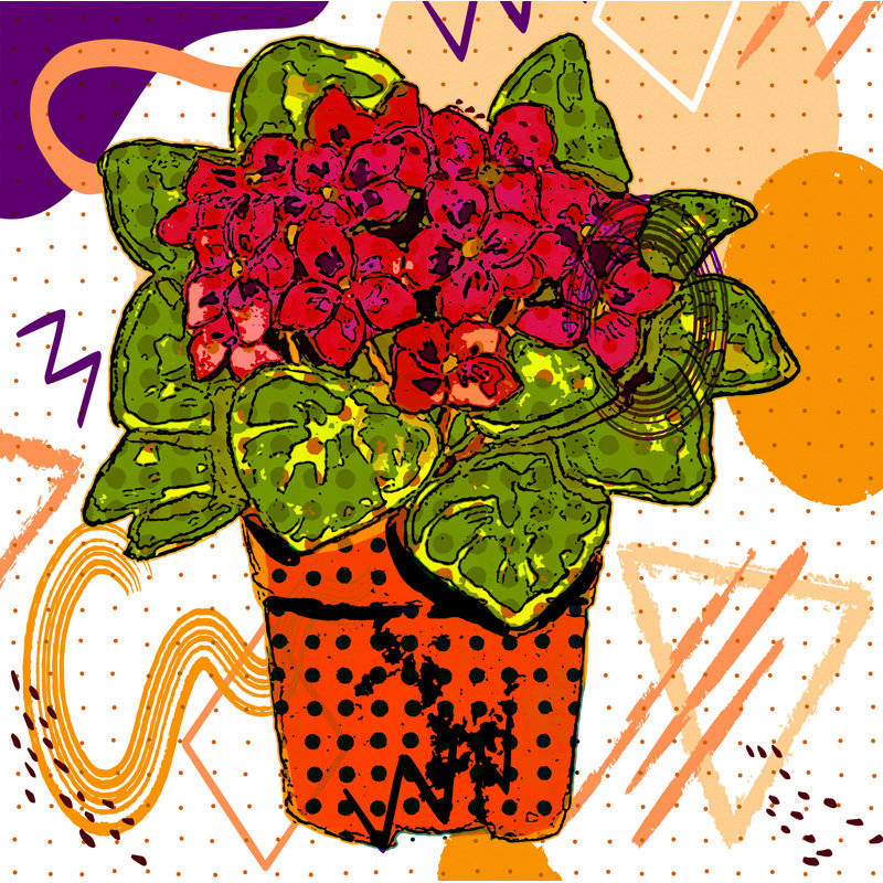 " Boho Flowers 175 ", 20" H x 20" W x 1.5" D