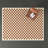 Walker Checkered Burnt Orange/Cream Shag Area Rug-1018578567