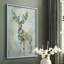 Fantastic Florals Deer, reproduction encadrée complète - bois massif-129233216-129233217