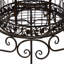 Cage à oiseaux décorative en métal noir
