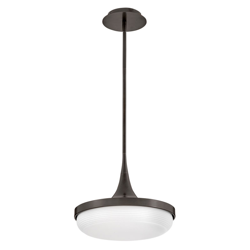 1 - Ligh Bowl LED Pendant, Black Oxide