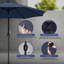 Parasol de marché avec manivelle à bouton-poussoir inclinable pour le jardin-1026773532