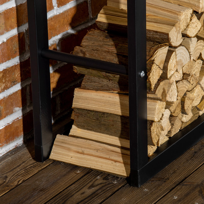 Brawlin 23.6'' W Metal Log Rack
