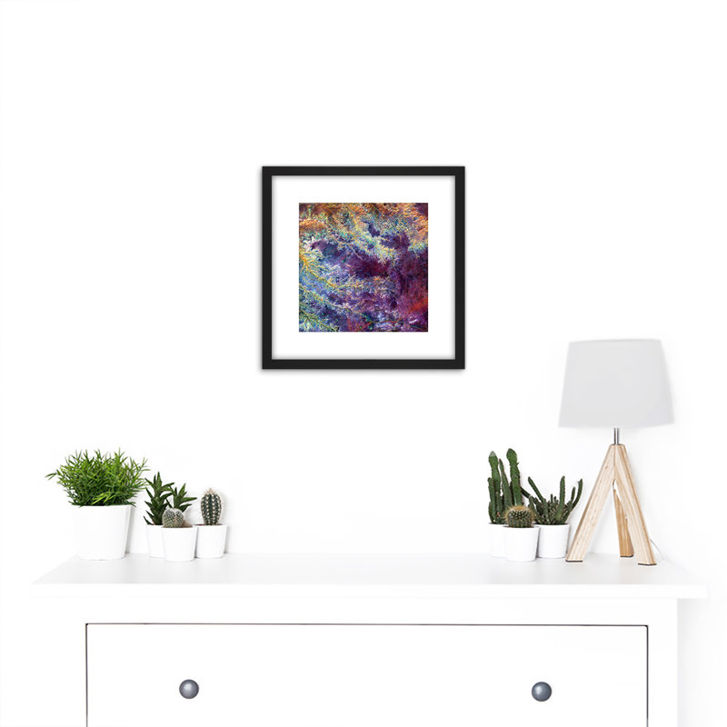 Abstract Bright Plant Roots - Single Picture Frame Painting