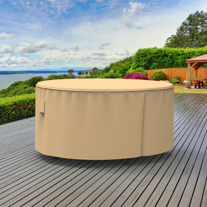 Housse pour table de patio Eduardo, H 28 po x P 72 po, Bleu