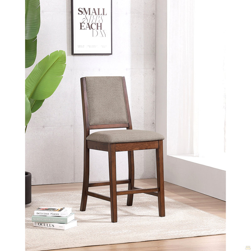 Chaise de comptoir rembourrée (ensemble de 2)