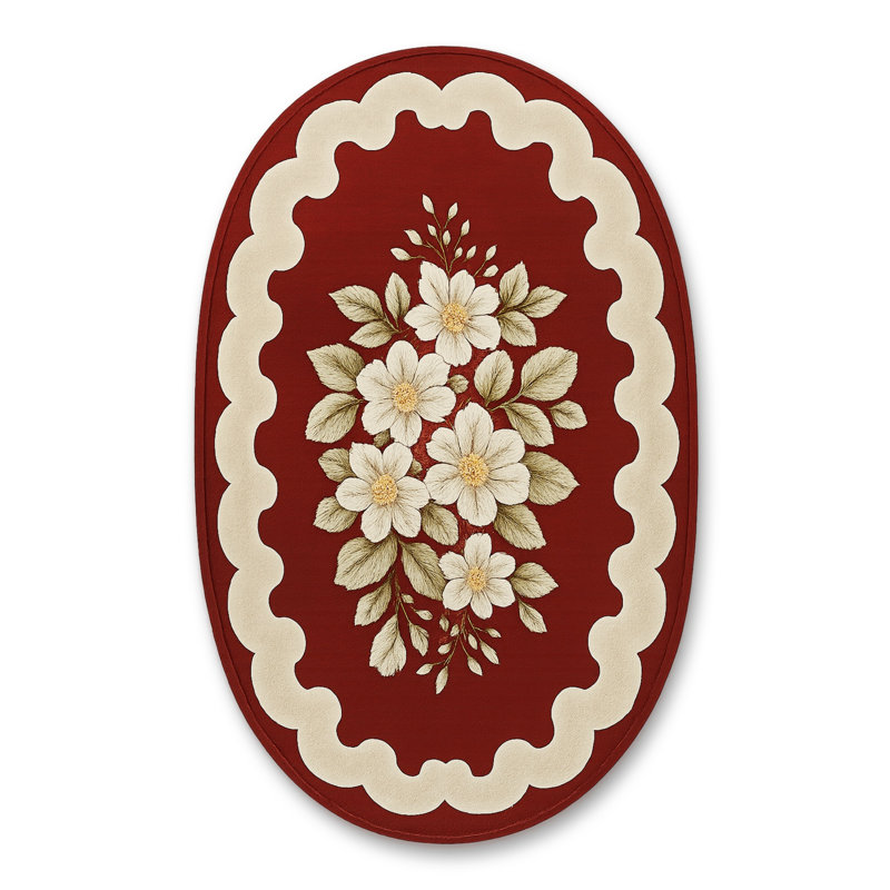Tapis tissé crème Mosso, 3'3" x 4'11"