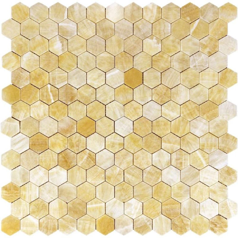 2" x 2" Marble Honeycomb Mosaic Wall & Floor Tile
