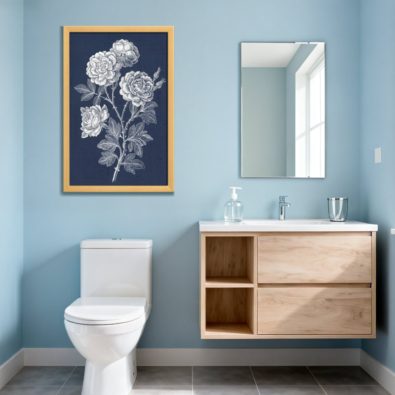 Plantes et fleurs roses sur fond, H 12 po x l 18 po, Toile tendue, Ne s’applique pas