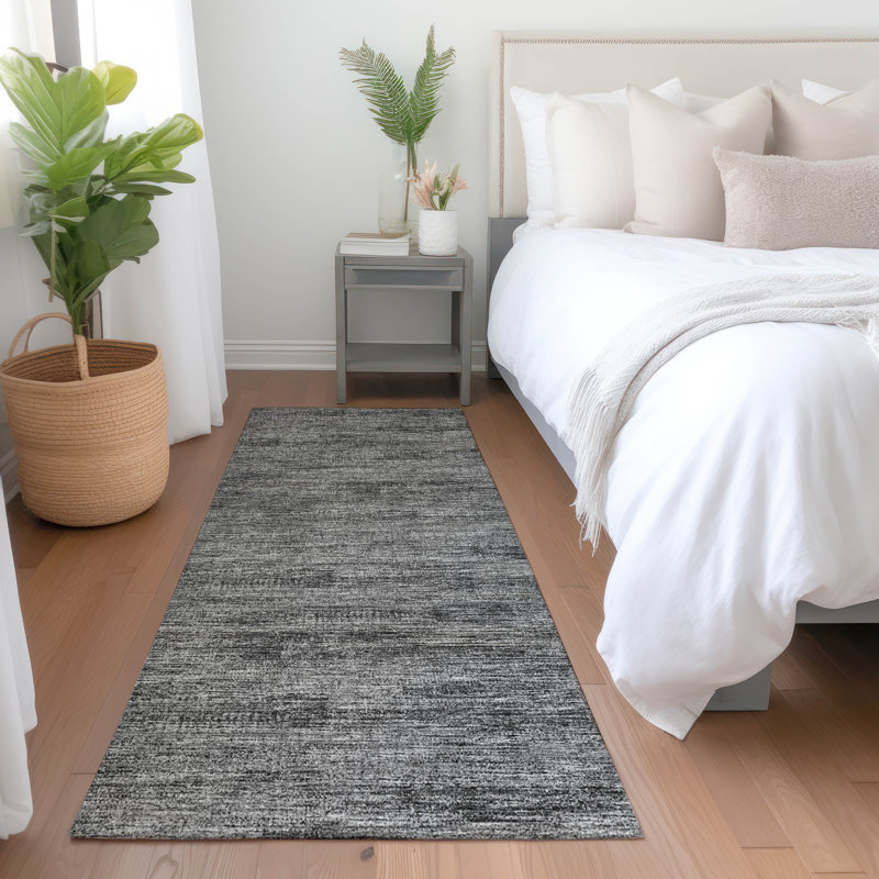 Premium Machine Washable Mayfield Gray Rug, Runner 2'3" x 7'6"