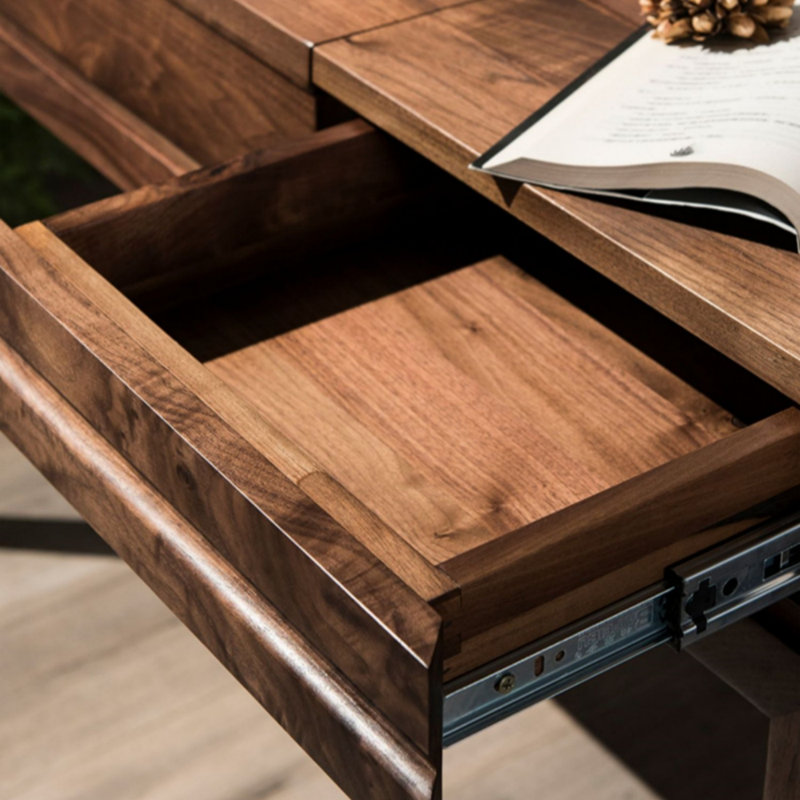 Black Walnut Wood Solid Wood Clamshell Dresser