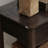 End Table with Drawer, Side Table with Top and Bottom Shelf for Small Spaces