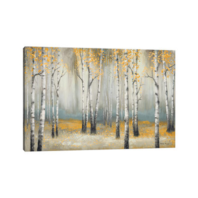 " Golden September Birch " Painting Print