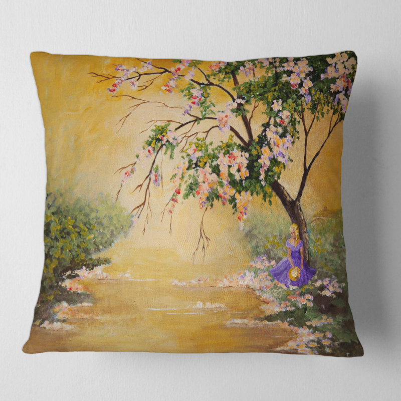 Housse et insert d'oreiller carré The Flowering Tree, 16" x 16"