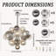 23.6" Modern Silver Bubble Molecular Chandelier