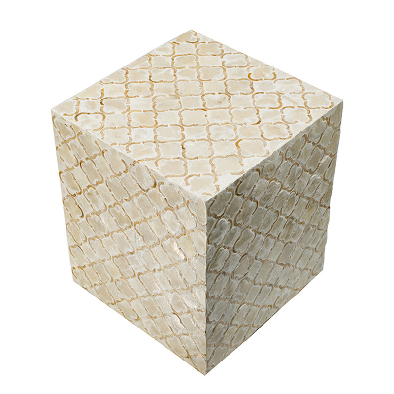 Square Capiz Stool