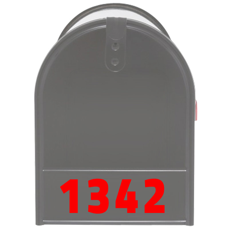 Vinyl Mailbox Cover, Red, Yes