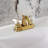 Kingston Brass Restoration Two-Handle 3-Hole Deck Mount 4" Centerset Bathroom Faucet with Plastic Pop-Up-11177662