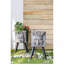Pot de fleurs statue de dieu grec 11 "x 13" x 22 "avec pieds