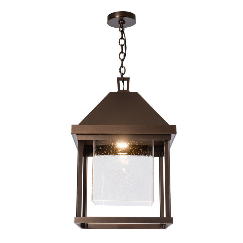 Dorset Dark Sky Friendly Outdoor Lantern - Coastal White - Seeded Clear Glass, Seeded Clear Glass, Coastal Bronze